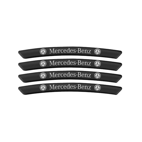 4Pcs Car Styling Wheel Rim Aluminum Logo Sticker For Mercedes benz A B