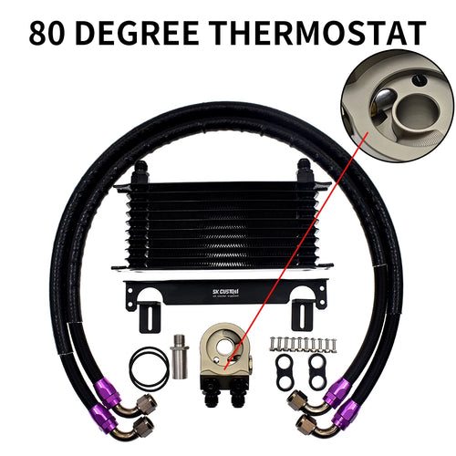 SK CUSTOM Oil Cooler Kit For Subaru Forester XV Outback Legacy FA FB20