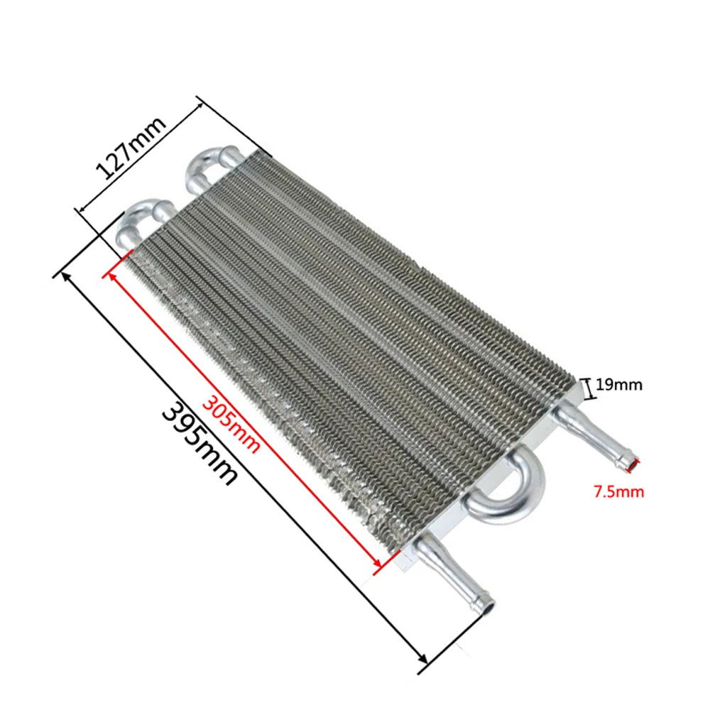 UNIVERSAL 4 ROW 305X127X19.05 ALUMINUM REMOTE TRANSMISSION OIL