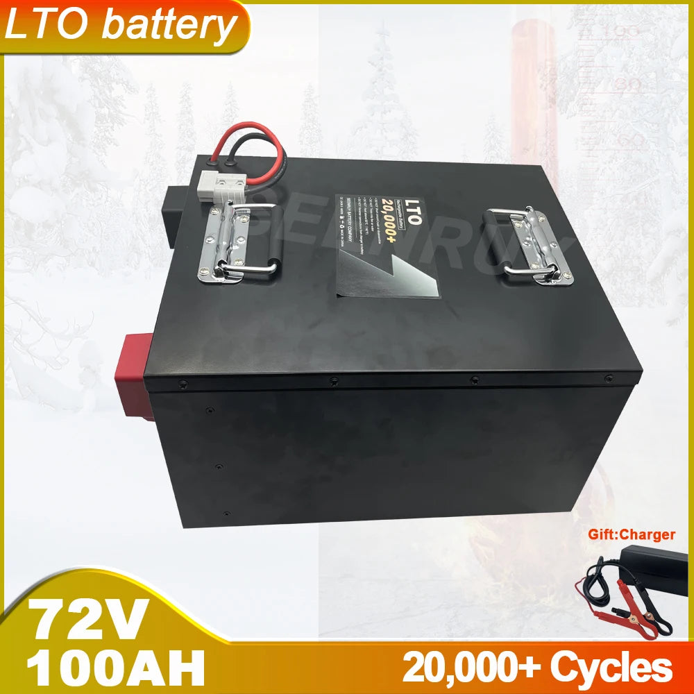 72V 100AH LTO With LCD Display Lithium Titanate Battery For Go-Kart