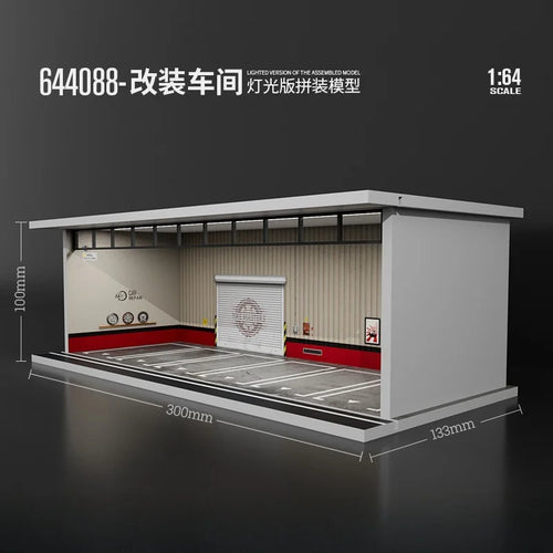 TimeMicro&MoreArt 1:64 Parking lot model scene 1:64 simulation alloy