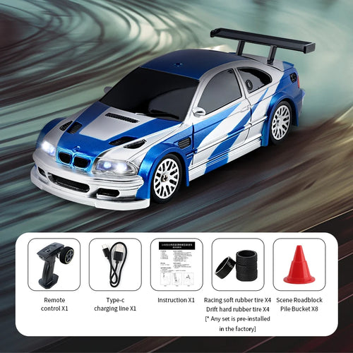 15Km/h RC Car Toys 1/43 2.4G High Speed Remote Control Mini Scale