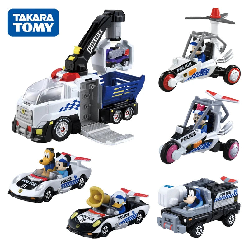 TAKARA TOMY Alloy Car Model Disney Police Car DS Series Michini Donald