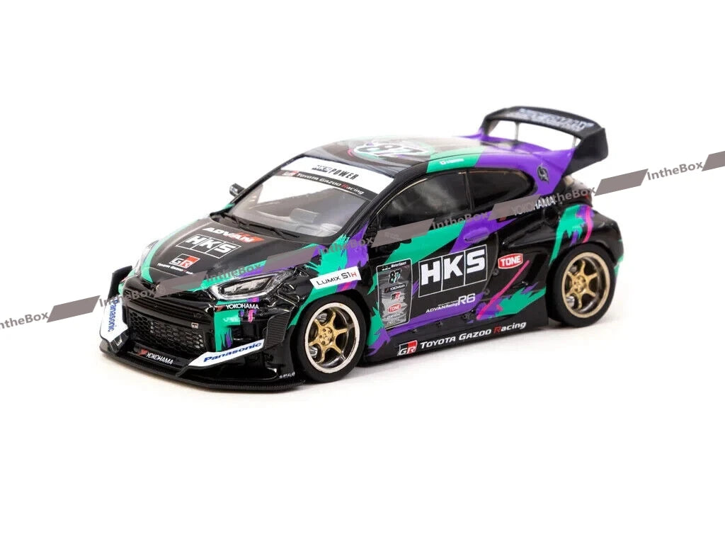 Tarmac Works 1:43 HKS Racing Performer GR YARIS ADVAN Diecast scale