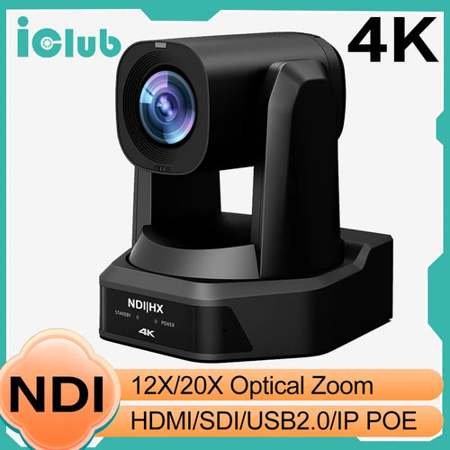 3pcs 4k Video Live Streaming Camera 20x zoom NDI PTZ Camera with SDI