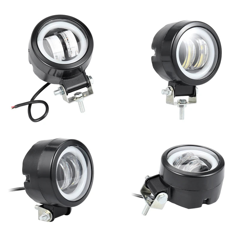 1pc 12V-24V Waterproof Round LED Worklight Beams Spotlights Fog Lamp