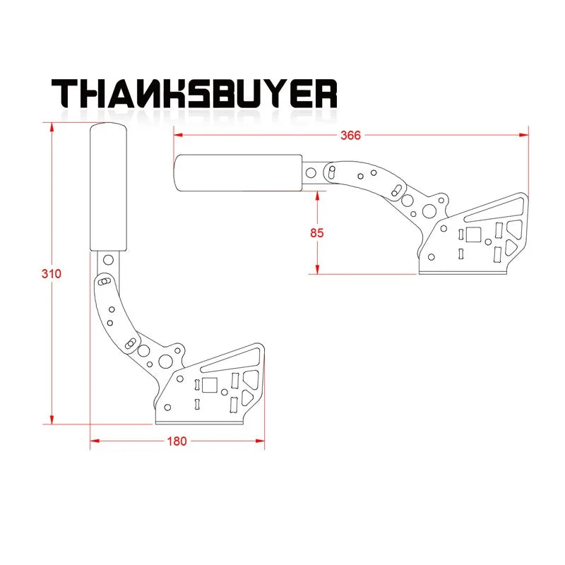 Thanksbuyer SIM Drift Game Steering Wheel USB Handbrake Racing