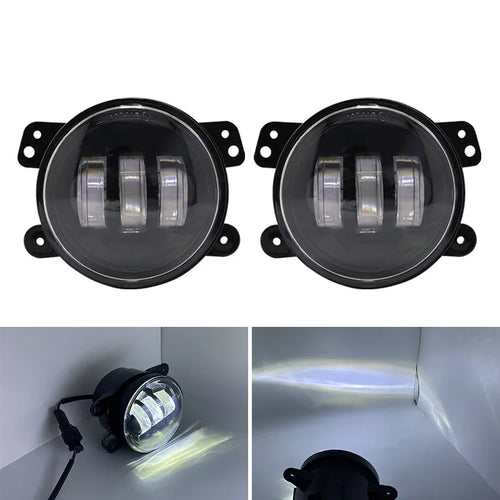 4 Inch 60W LED Fog Lights Car LED Fog Lights 6000LM Driving Bumper