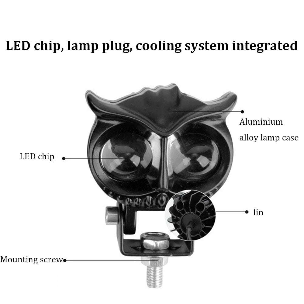 1500M LED Lens 2Color Spotlight Led Fog Driving Lights, Combo Beam