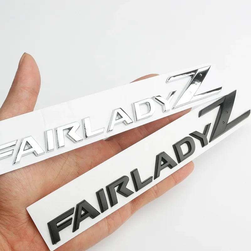 3D Letters Fairlady Z Logo Rear Boot Trunk Emblem Badge For Nissan