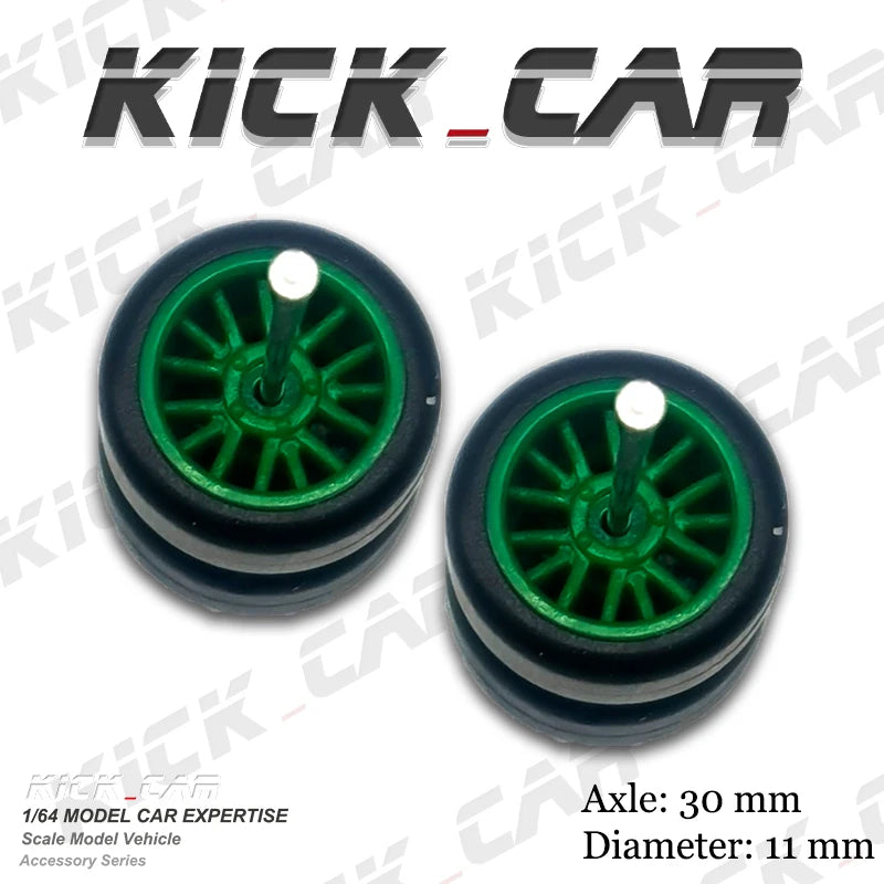 1/64  ABS Wheels Diameter 10.8mm Tyre for Diecast Model Car Basic