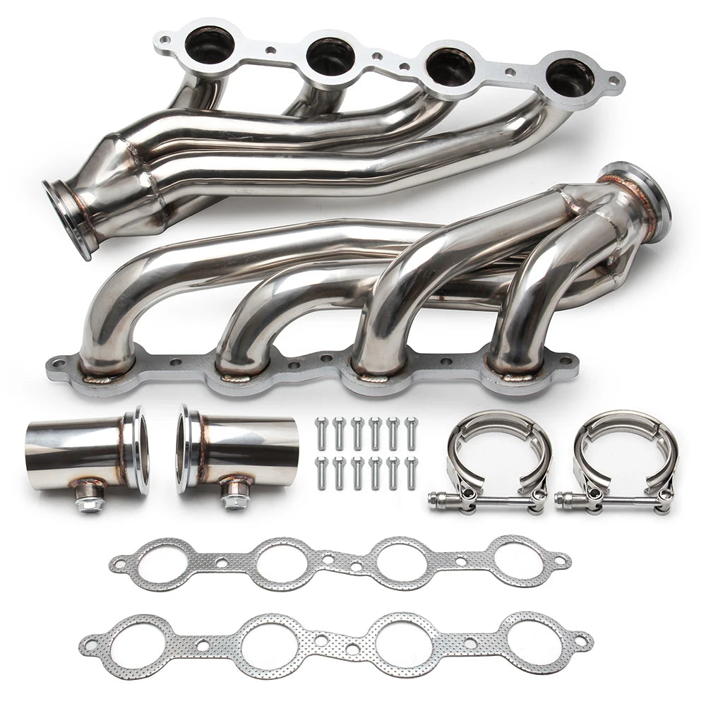 Stainless Stell Turbo Exhaust Conversion Swap Header Manifold Kit For