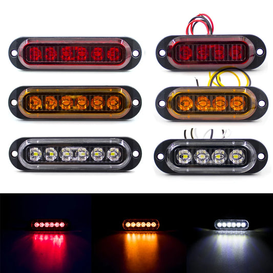 2pcs 4/6 LED 12V-24V Work Bar Light Driving Fog Light Off-Road SUV