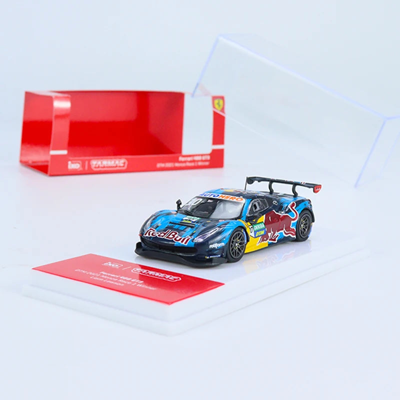 Tarmac Works 1:64 Model Car 488 GT3 DTM 2021 Monza Race 1 Winner Liam