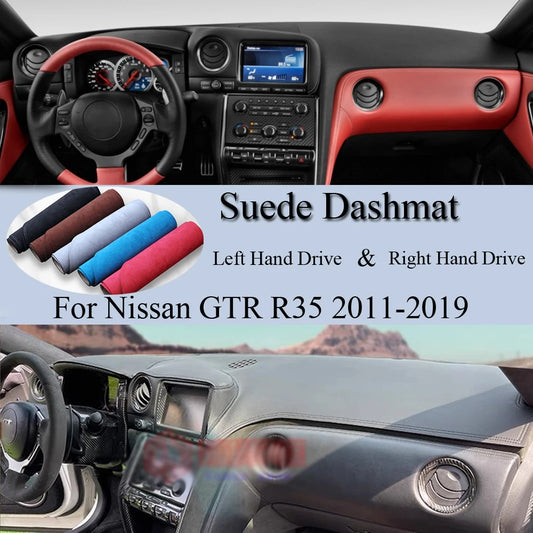 Suede Leather Dashmat Dashboard Cover Pad Dash Mat Carpet Car