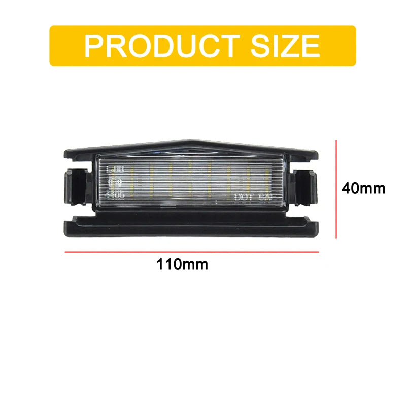 12V LED Number Plate Lamp For Mazda 2 2016 Mx-5 MX5 Miata 2016 2017