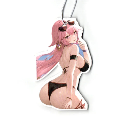 Sexy Tire Girl Pendant JDM Car Air Freshener Hanging Rearview Mirror