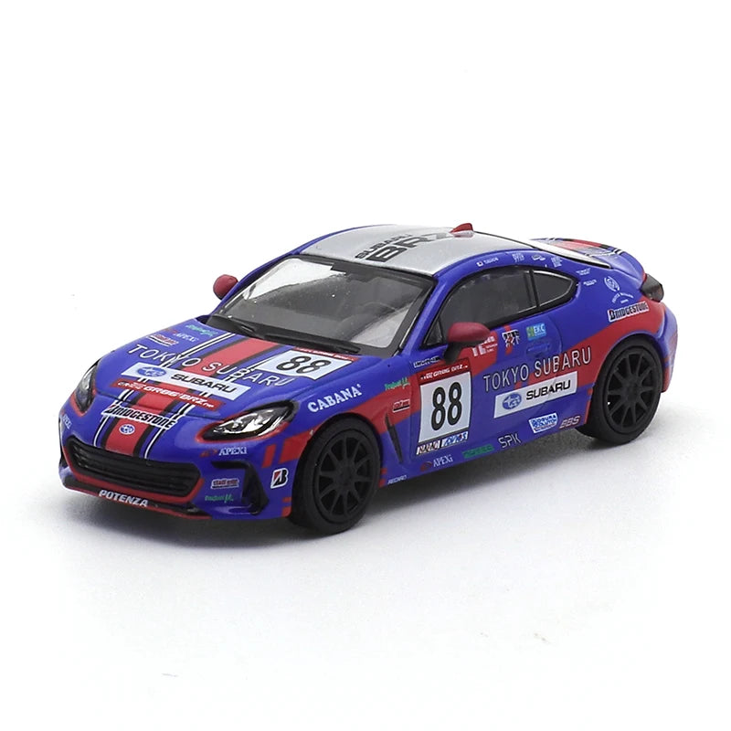 XCARTOYS POPRACE 1/64 Subaru BRZ-TOKYO SUBARU Car Alloy Toys Motor