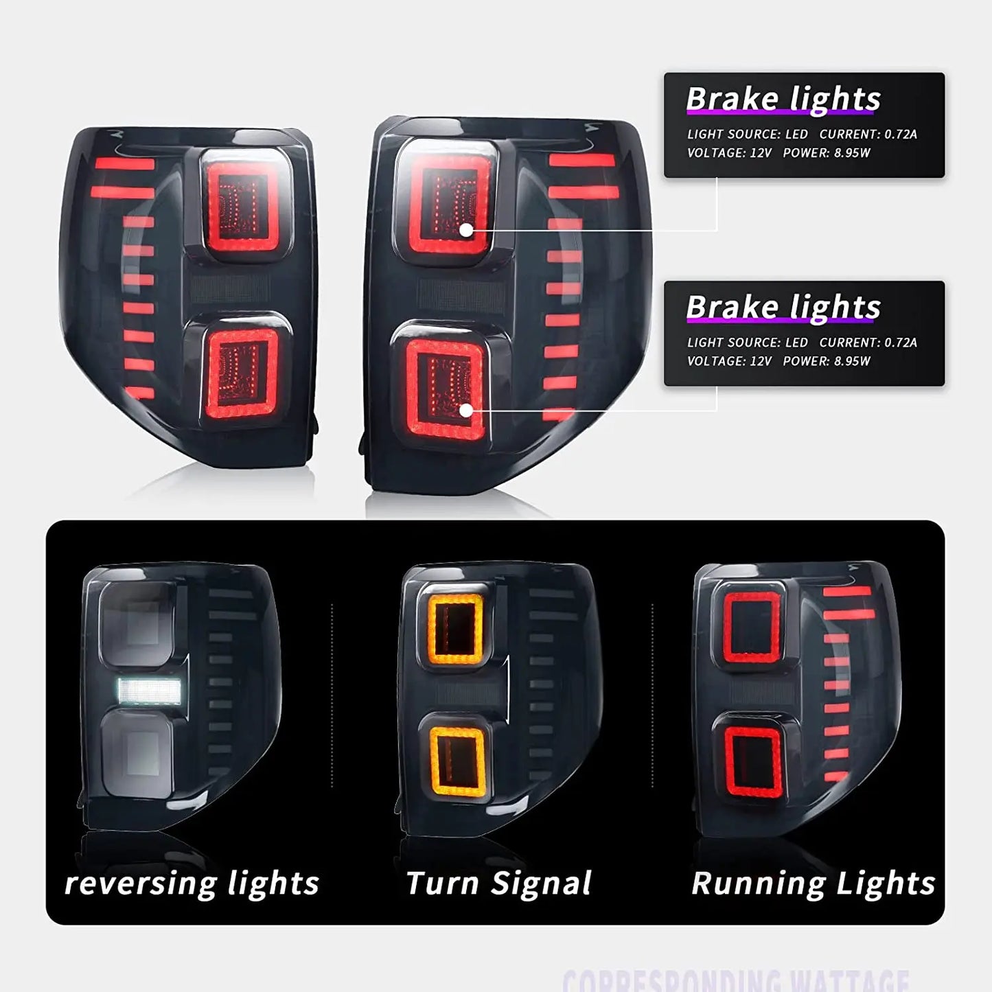 Spedking New Design Auto accessories Sport Style led lamp taillight