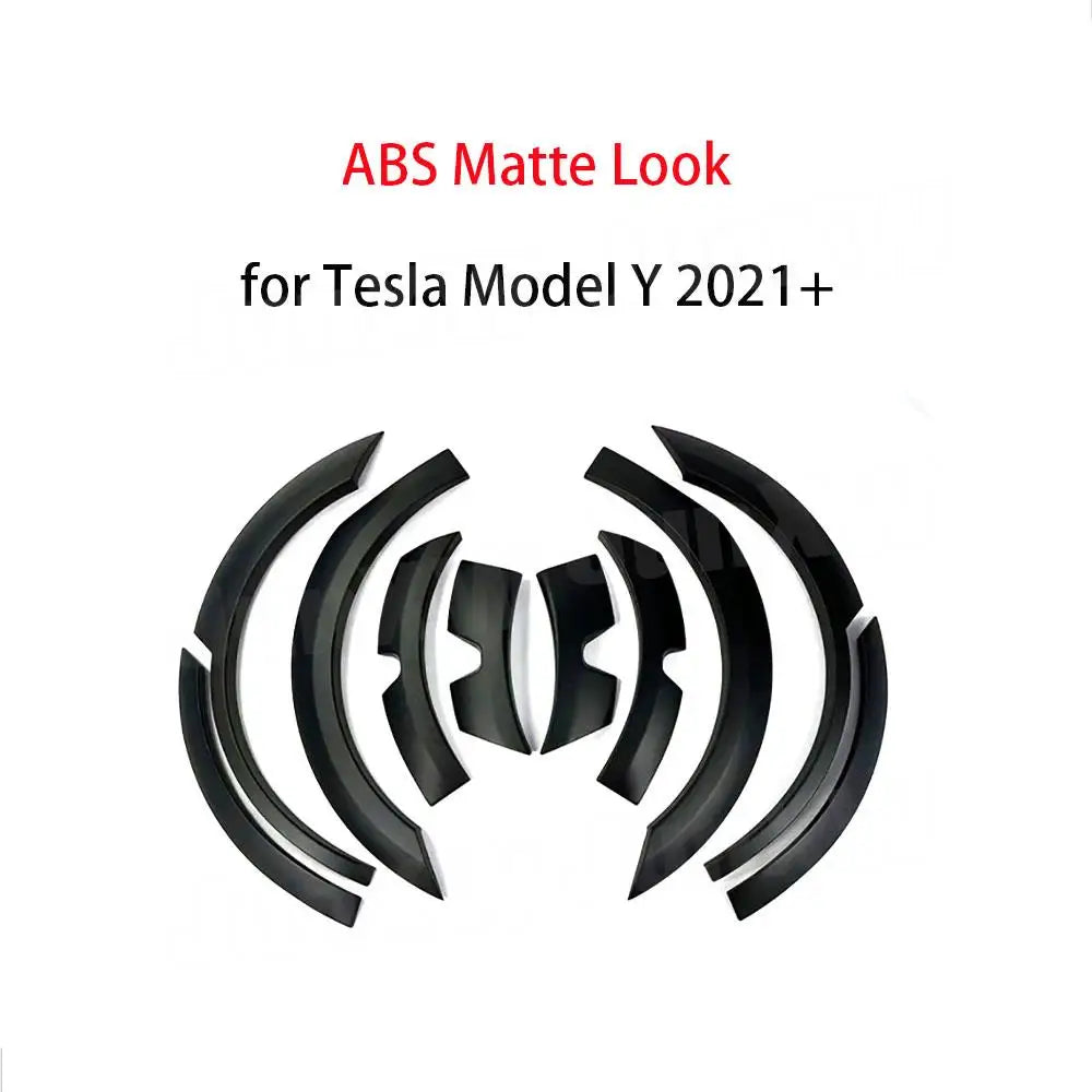 ABS Car Fender Flares Wide Body Wheel Eyebrow for Tesla Model Y 2021+