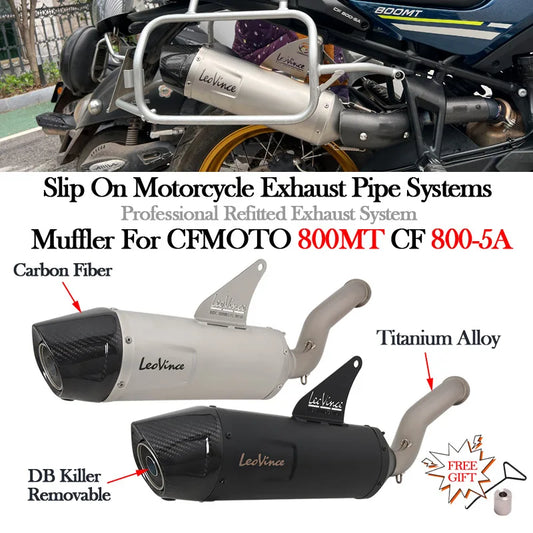 Slip On For CFMOTO 800MT CF 800-5A 2021 2022 Motorcycle Leo Vince