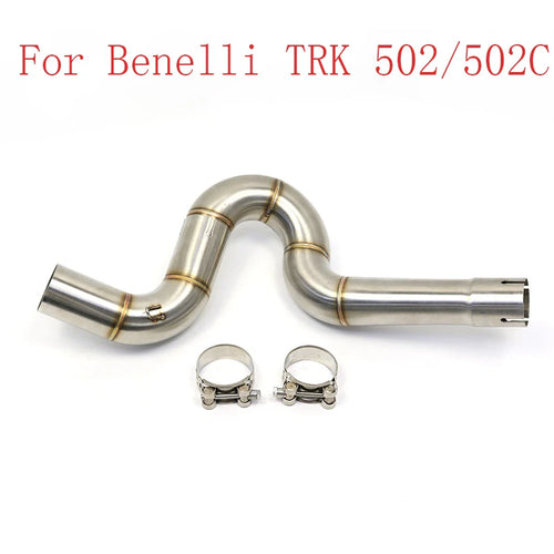 502 Motorcycle Exhaust Middle Link Pipe For Benelli 502C 502X TRK502