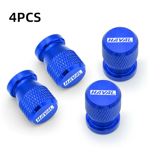 4pcs Custom LOGO Aluminum Car Wheel Tire Valve Cap Covers For Haval H6