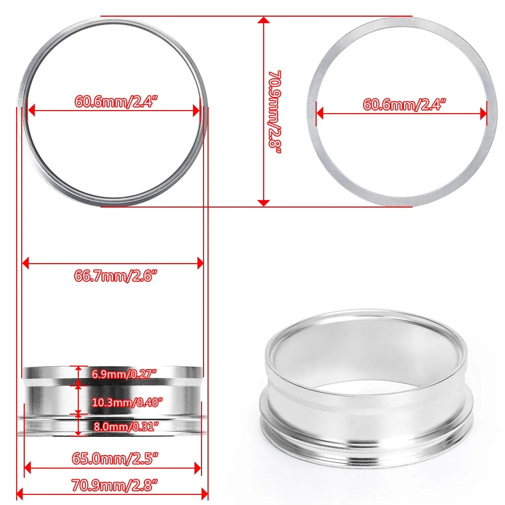 LIZHI - Clamp System Assembly Exhaust V-band Clamp Quick Release For