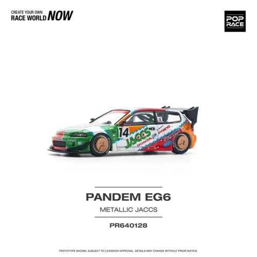 **Pre-order **Xcartoys x POP RACE 1:64 Pandem Civic EG6 Mk5 Rocket