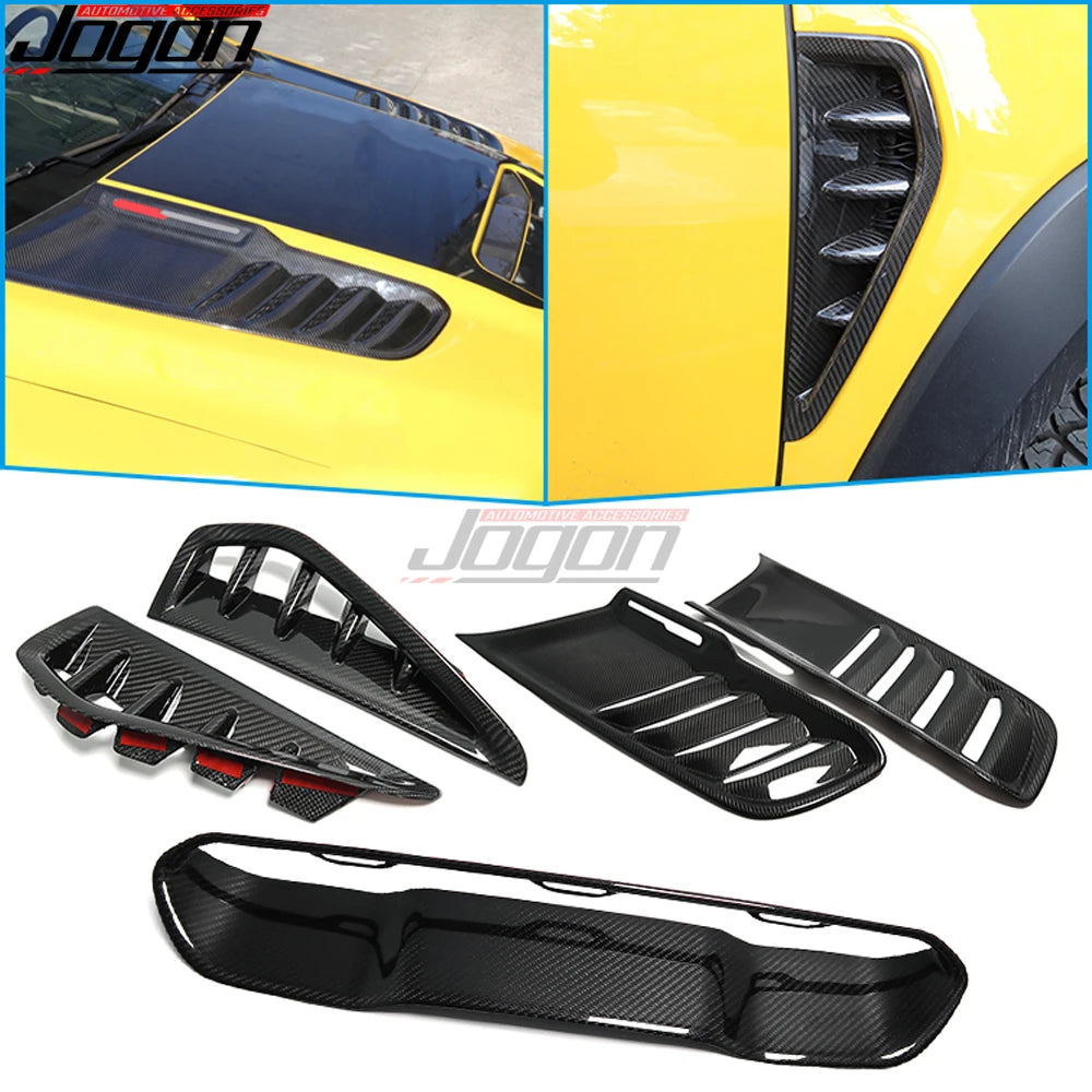 5PCS Carbon Fiber For Dodge Ram 1500 TRX 2019-2023 Exterior Air Flow