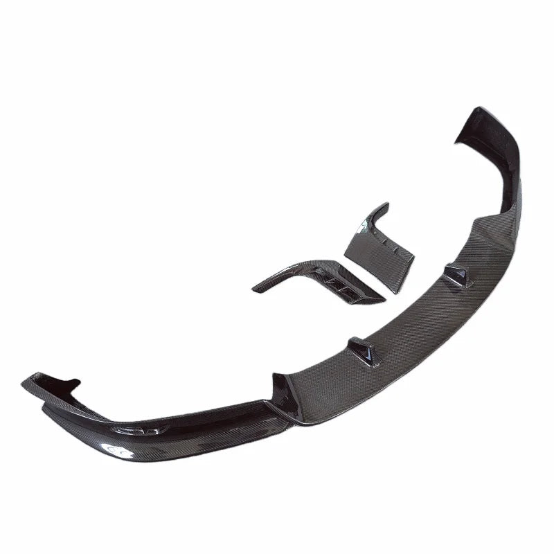 3K carbon fiber RZ style front bumper edge for Tesla Model X wide body