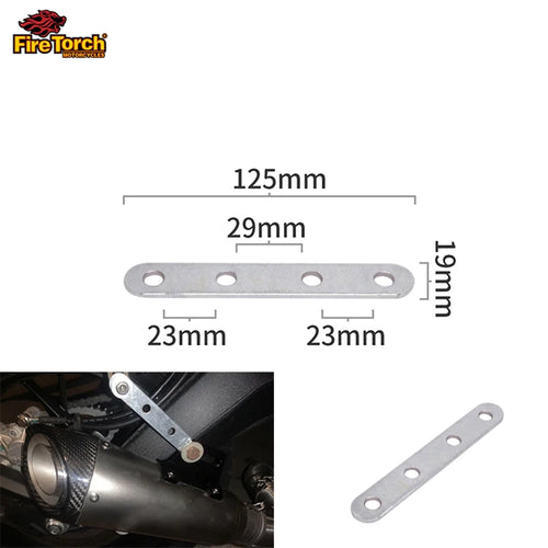 1Pcs Stainless Steel Universal Motorcycle Exhaust Pipe Bracket Fixed