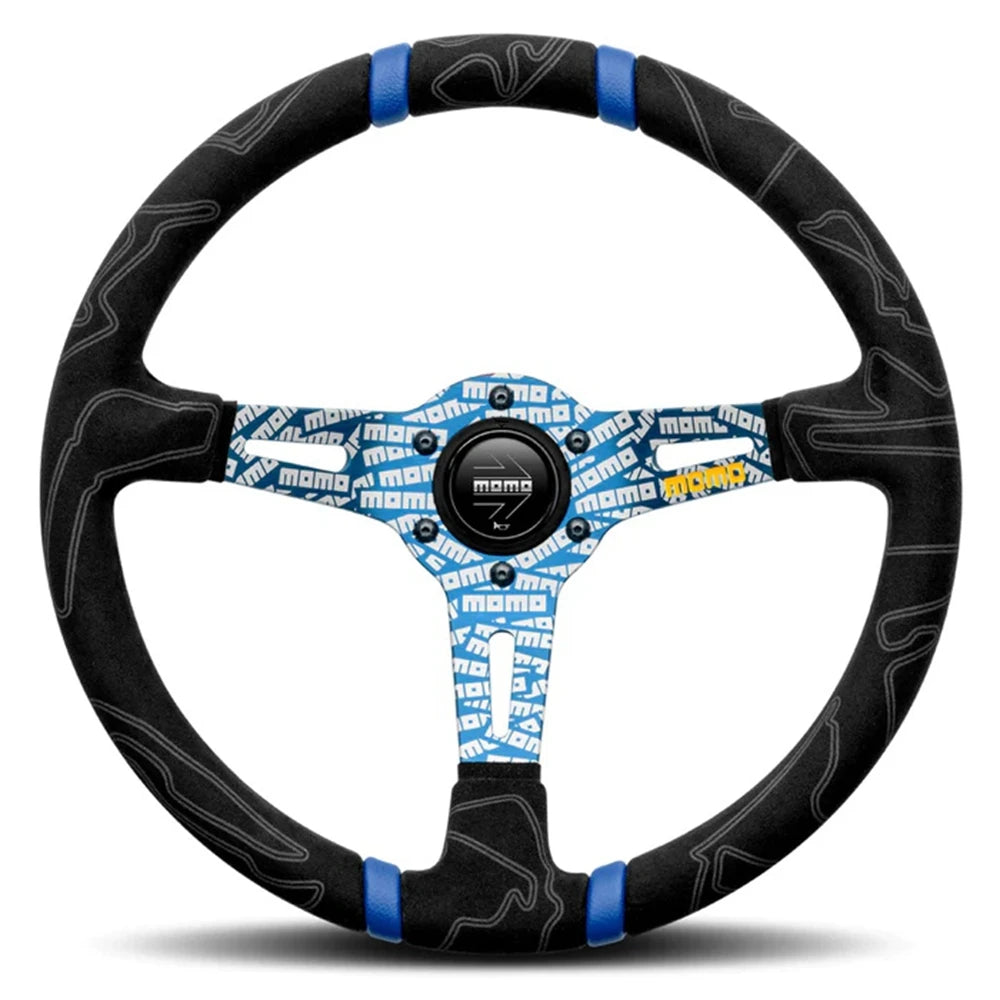 Universal Drift 14Inch Racing MOMO Ultra Steering Wheel Car JDM Rally