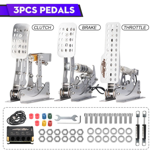 SimRuito Sim Racing LoadCell Pedals 3mm stainless steel Racing