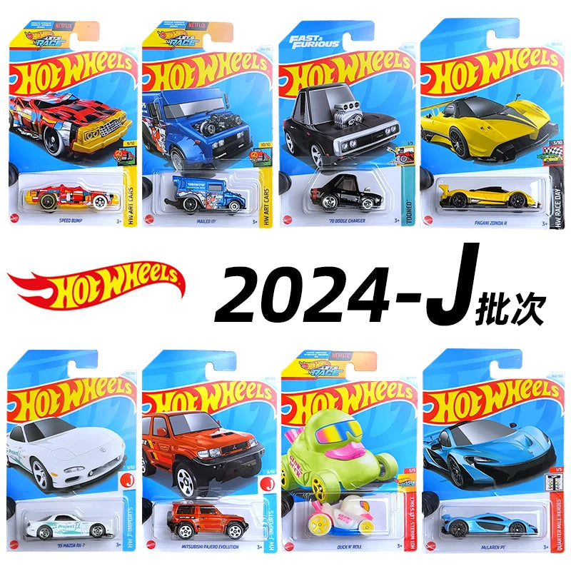 24J Hot Wheels 1/64 DELOREAN PHAS DUCK N ROLL MCLAREN P1 95 MAZDA RX-7