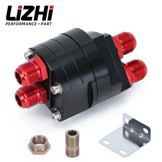 LIZHI RACING - Oil Filter Relocation Male Sandwich Fitting Adapter Kit