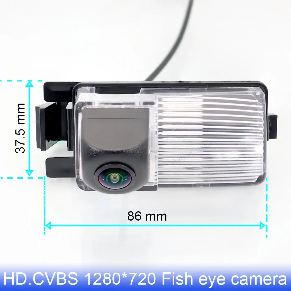 2.4 Ghz Wireless FishEye HD Car Rear View Camera For Nissan Geniss