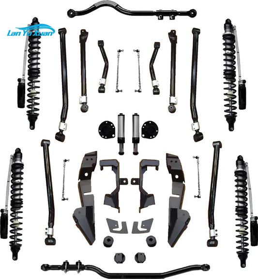 4 inch Suspension Lift Set Shock Absorber+Track Bar+Sway Bar Link+Long