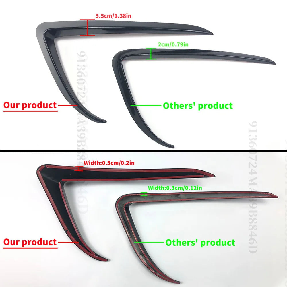 Styling Wide Body Kit Accessories Front Fog Lamp Light Eyebrow Frame