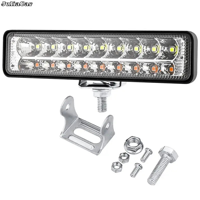 54W Car LED Work Light Off Road LED Beam Bar 6Inch Flood Spot Lamp ATV