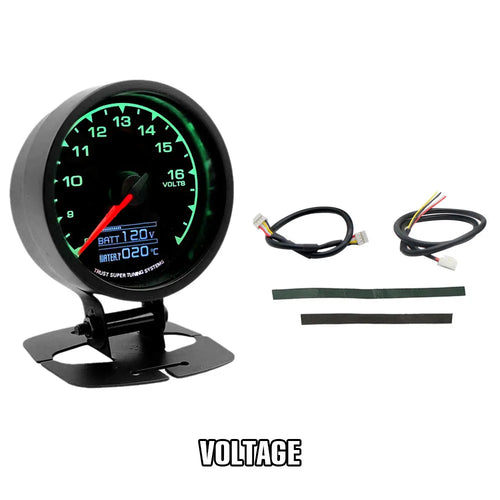 7 Color Turbo Boost Gauge Car Multi LCD Digital Display  Racing Meter