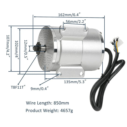 72V 3000W /60V2500W Brushless Motor MY1020 & Controller for Go Kart