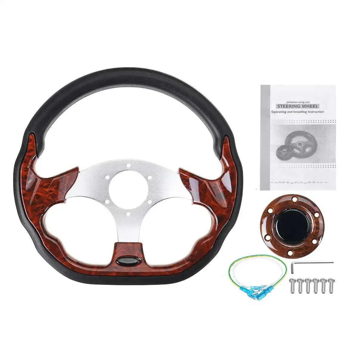 320mm Universal Car Racing Steering Wheel Aluminum Go-Kart Racing