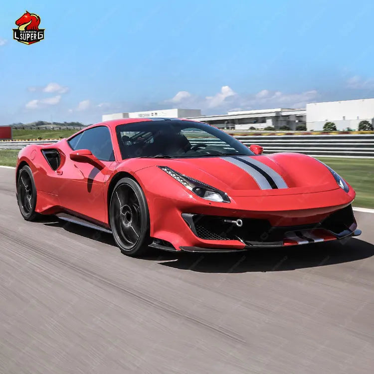 Upgrade P Style Half Carbon Fiber Body Kit For Ferrari 488 Body Kit