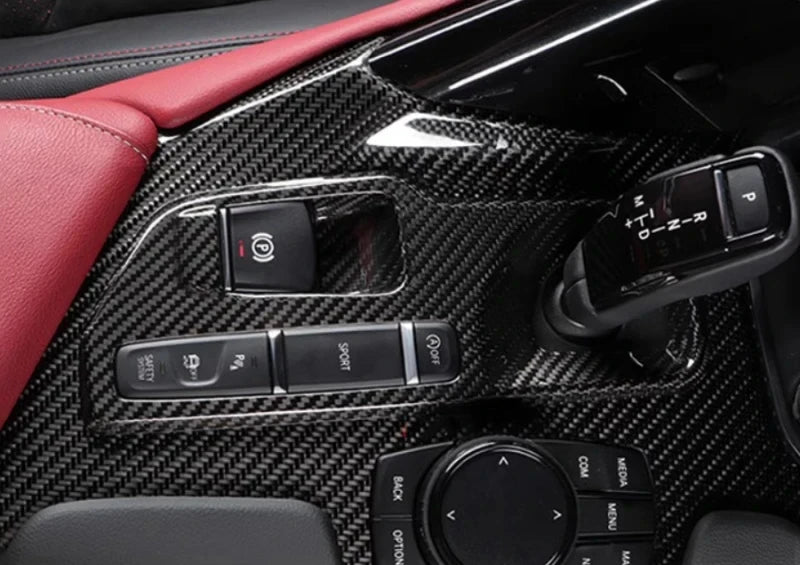 Real Carbon Fiber Shift Panel Fit for Toyota Supra A90 MK5 GR 2019 -