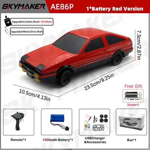 1:18 AE86 Model LD1801 RX-7 FC LD1802 RC Drift Car 1/18 2.4G Remote