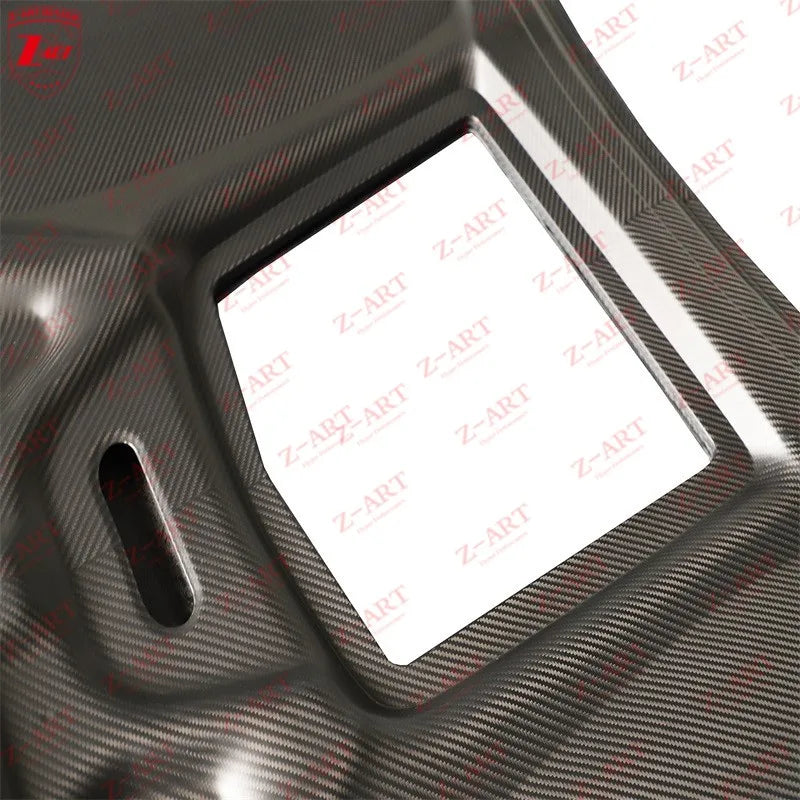 Z-ART GTR R35 Dry Carbon Fiber Engine Bonnet for GTR R35 Transparent