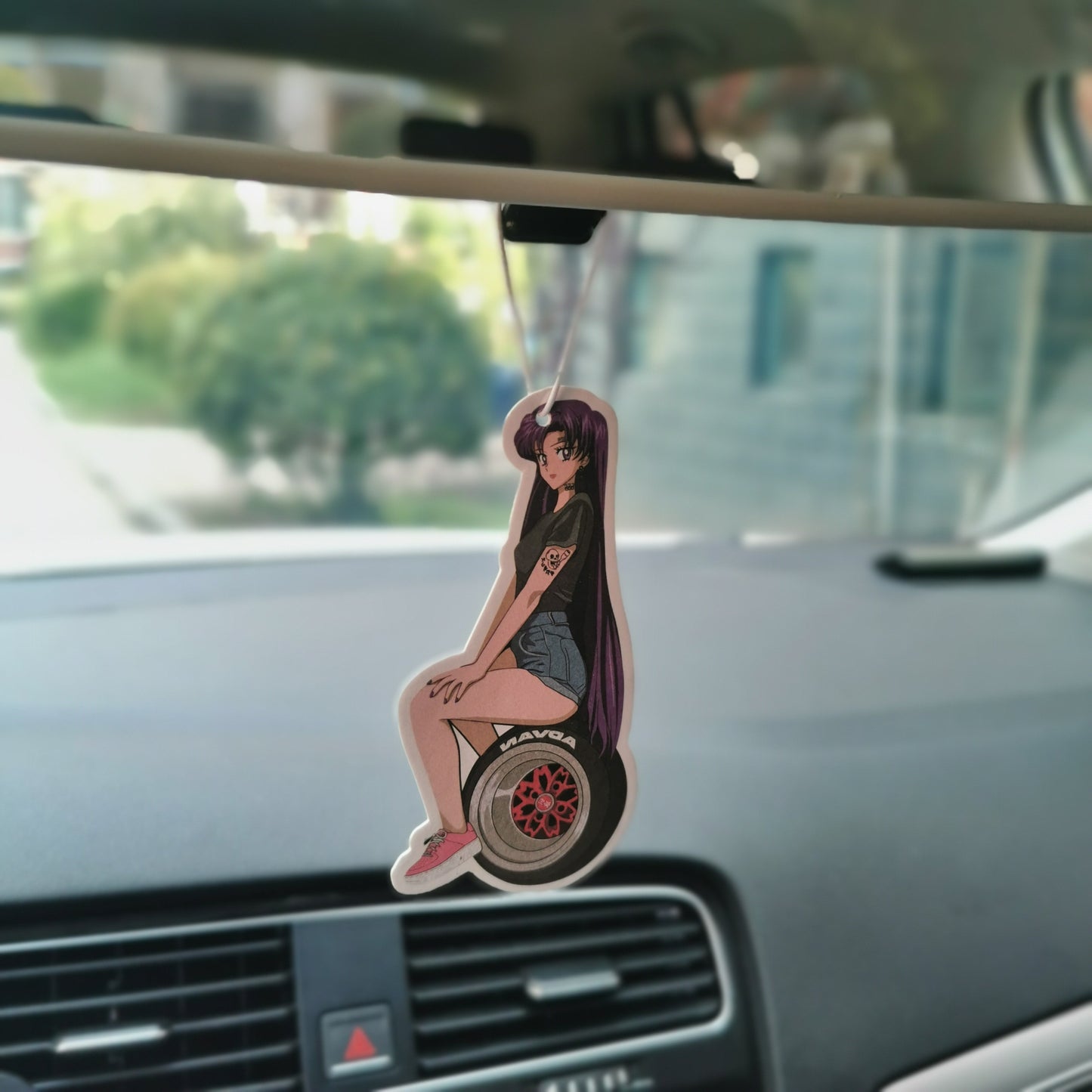 Sex Tire Girl Pendant Car Air Freshener Hanging Rearview Mirror