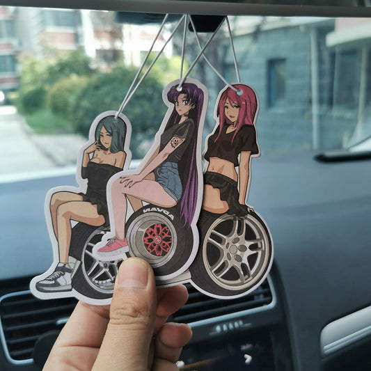 Sex Tire Girl Pendant Car Air Freshener Hanging Rearview Mirror