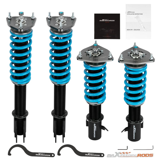 24-Way Adj Damper Height Coilover Shock Kit For Subaru Impreza WRX STI